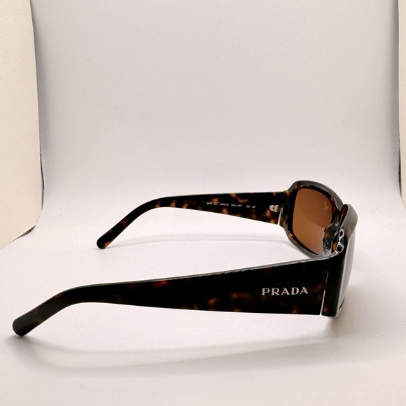 Prada Havana Brown Tortoise Shell Polarized Sunglasses with gold lenses - EUC - Picture 6 of 10